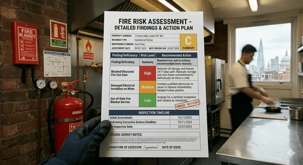 Fire Safety Risk Assessment Certificate
